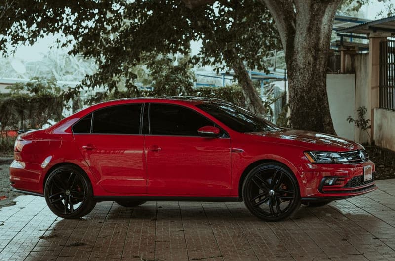 A small sedan parked outdoors